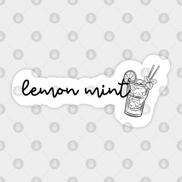 lemon mint Sticker by habibitravels